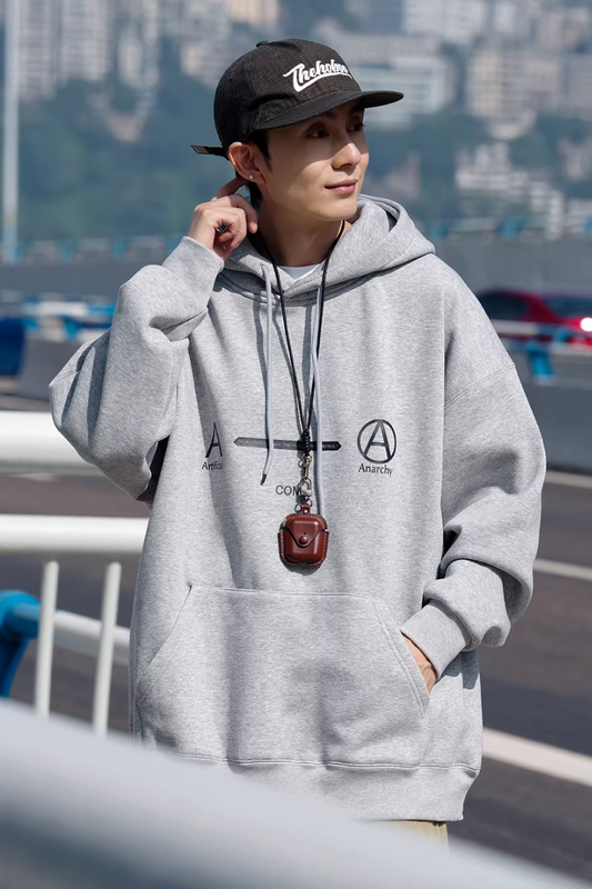 NOCLUE 両面プリント プルオーバーパーカー MB5009