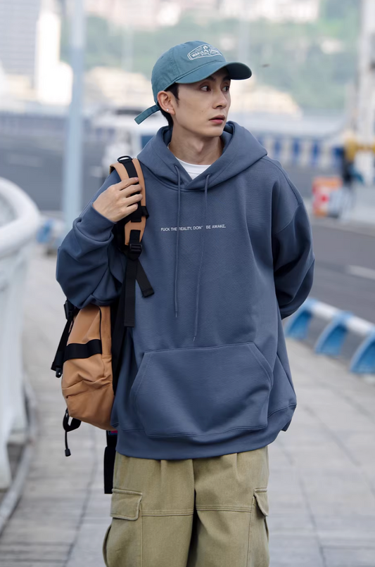 NOCLUE 両面プリント プルオーバーパーカー MB5010