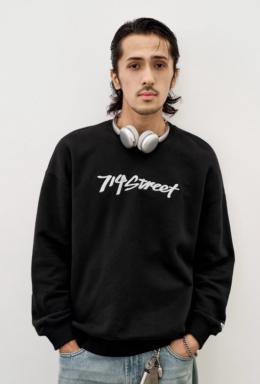 714STREET 裏起毛 フロントロゴ スウェット MB5033