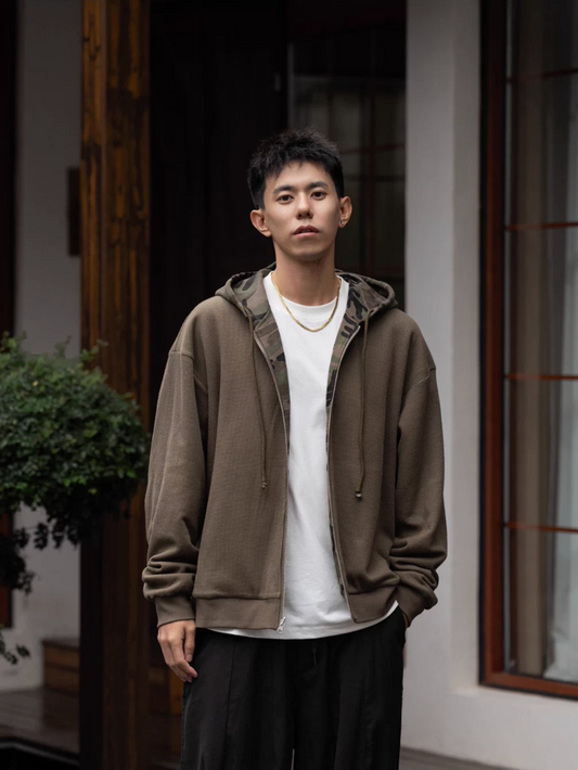 MASSULTI リバーシブル ジップアップパーカー MB5079