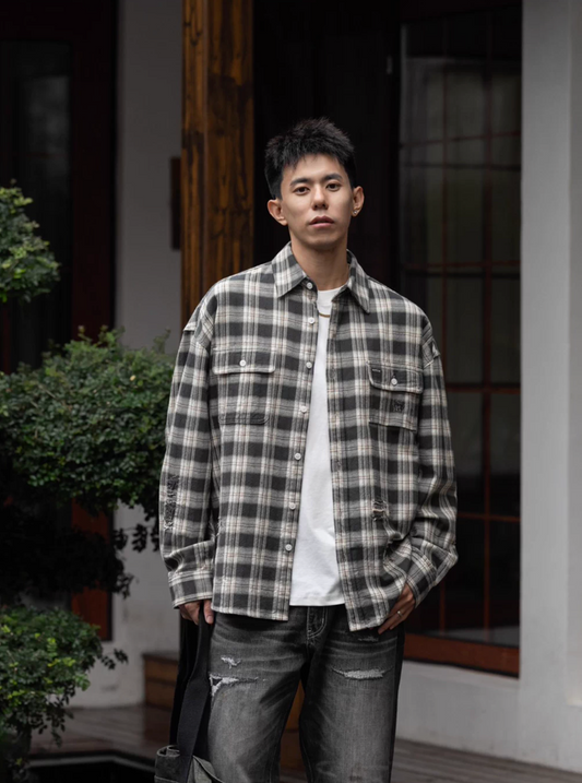 MASSULTI チェックシャツ MB5081