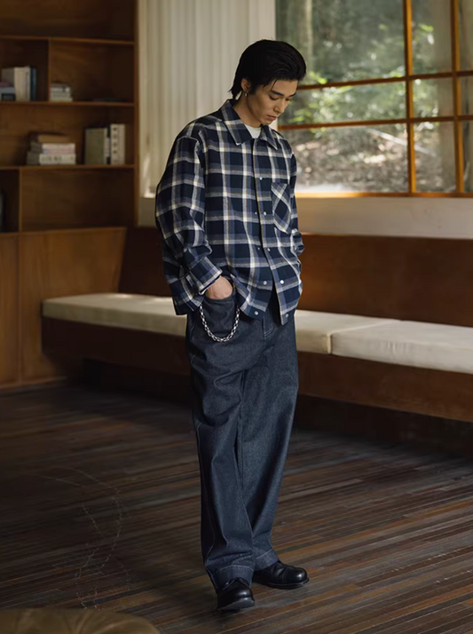 FONCTION チェックシャツ MB5098