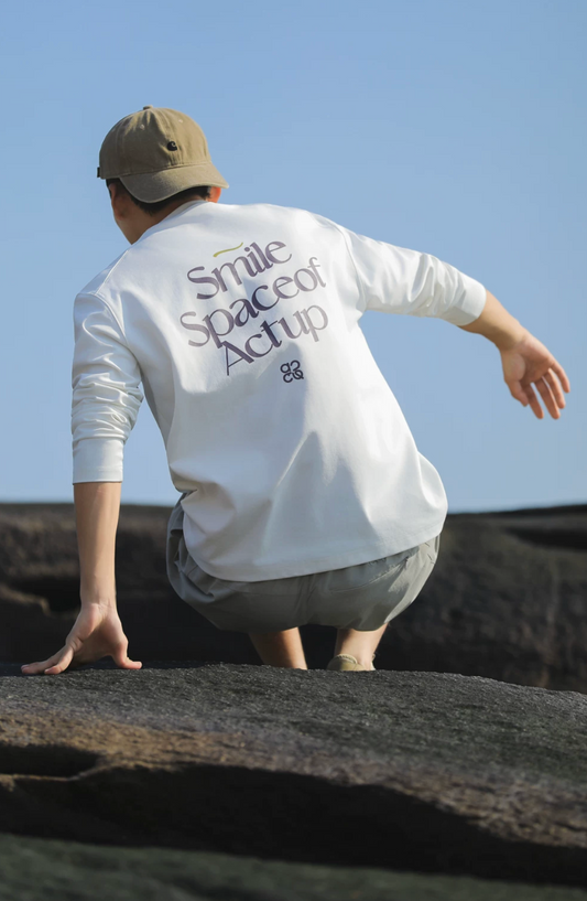 ACTUP バックプリント ロングTシャツ MB5148