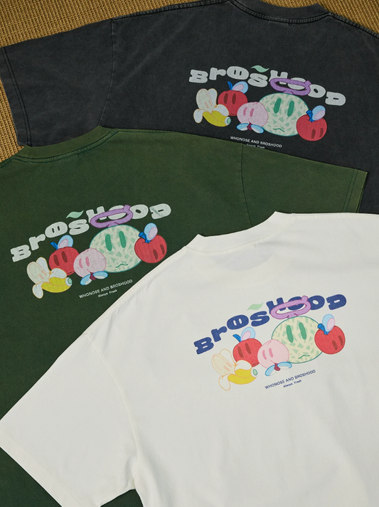 BROSHOOD バックプリント Tシャツ MB5222