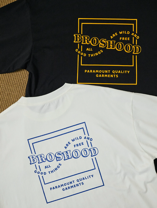 BROSHOOD バックプリント ロングTシャツ MB5340