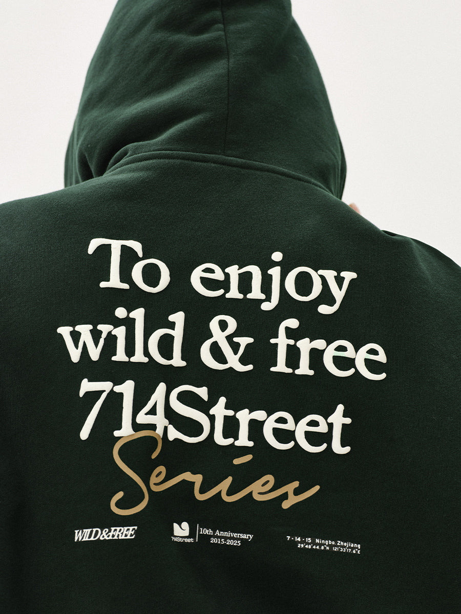 714STREET バックプリント プルオーバーパーカー MB4895
