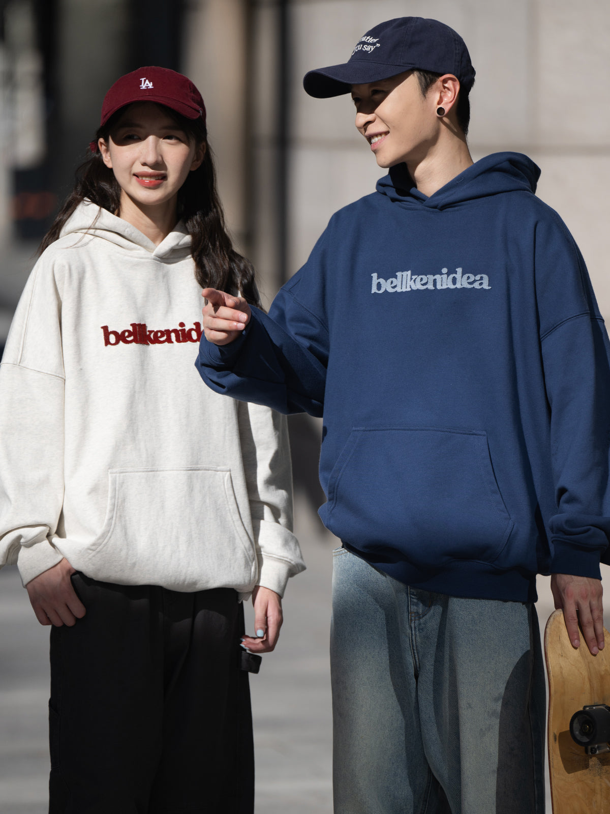 BELLKENIDEA フロントロゴ プルオーバーパーカー – MOBU