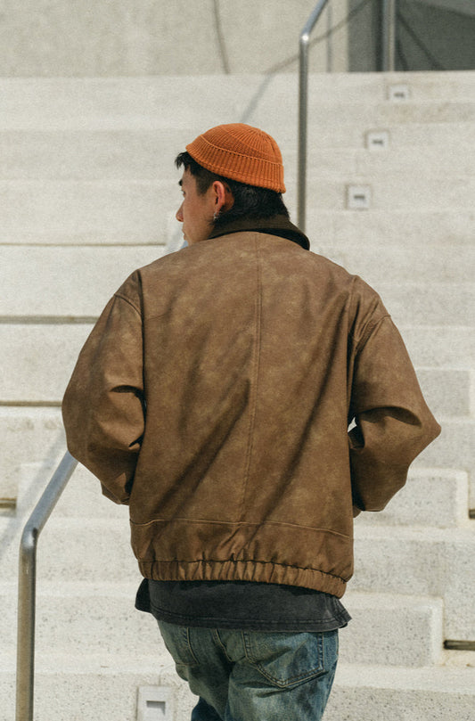 BDCT 襟コーデュロイ レザージャケット MB4841