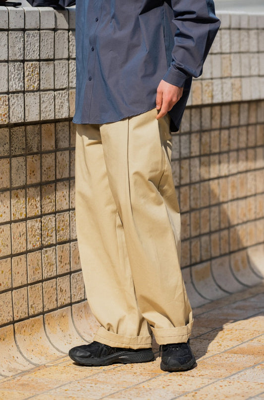 NOEARS ワイド チノパンツ MB4073