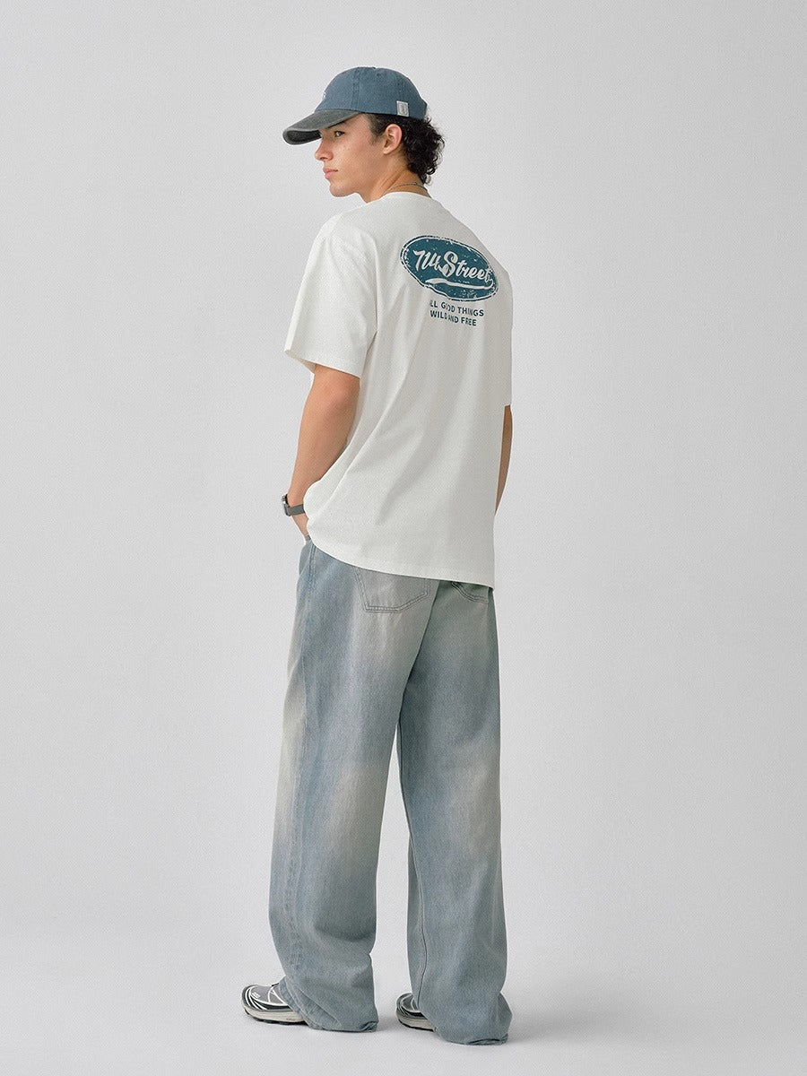714STREET バックプリント Tシャツ MB4670