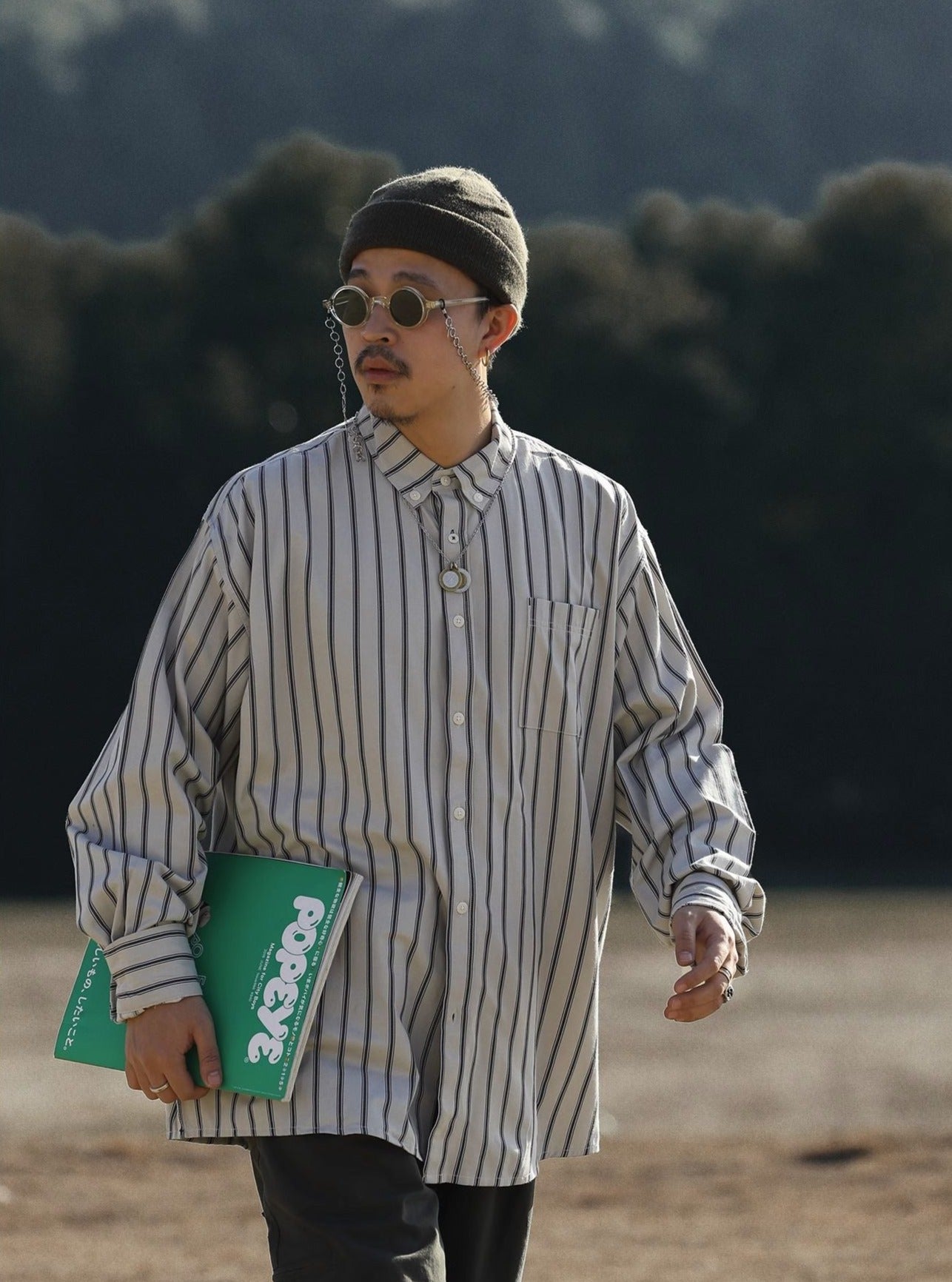 『萌』ストライプシャツ OLLIEO ストライプシャツ – MOBU