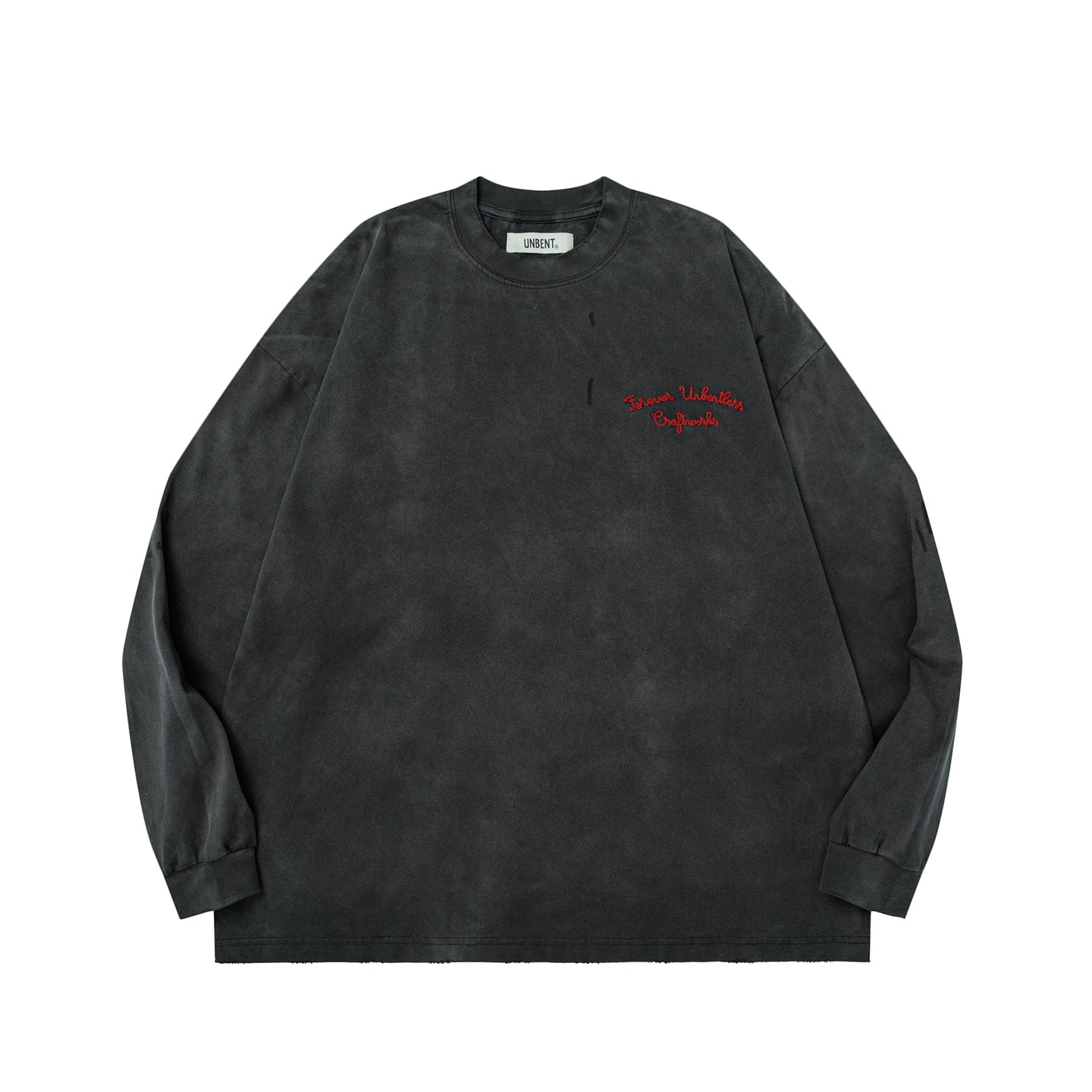 UNBENT ウォッシュ 刺繍 ロングTシャツ MB4886