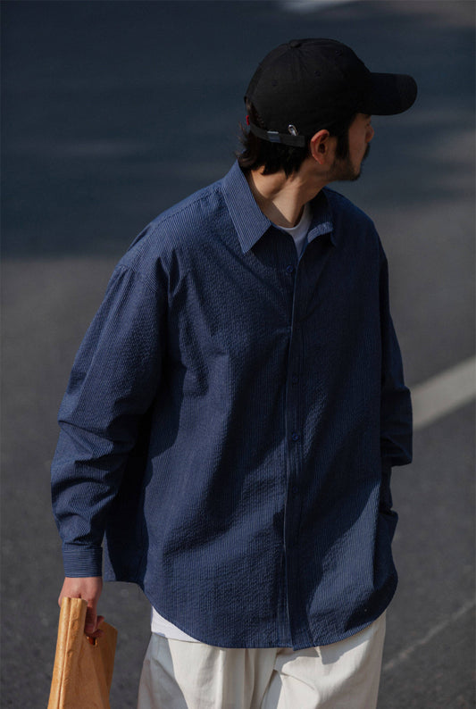 NOEARS ストライプシャツ MB5118