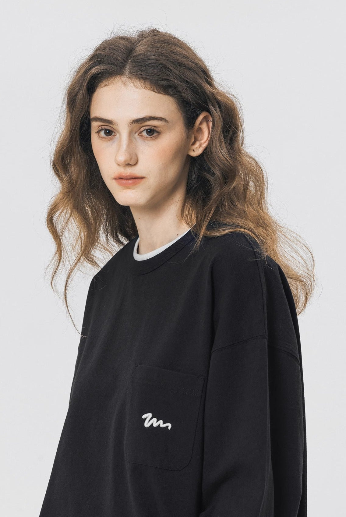 714STREET ポケット ワンポイントロゴ ロングTシャツ MB4661