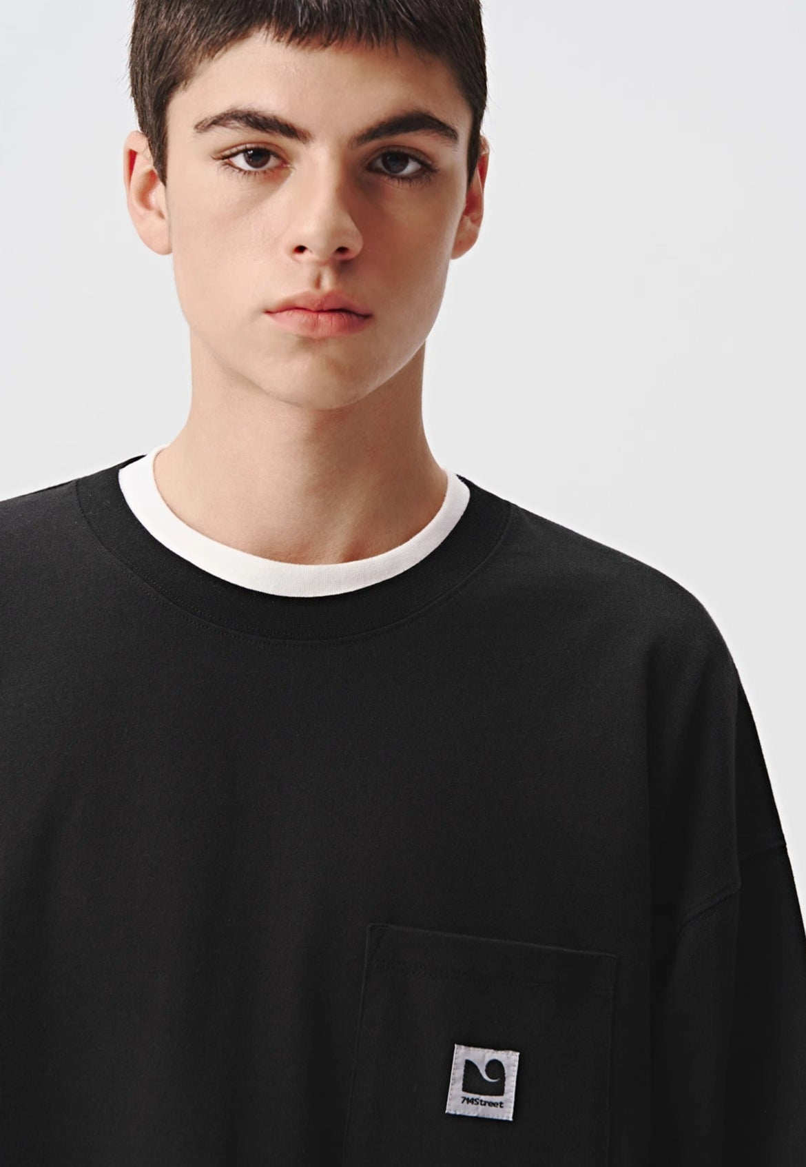 714STREET ポケット ワンポイントロゴ ロングTシャツ MB4667