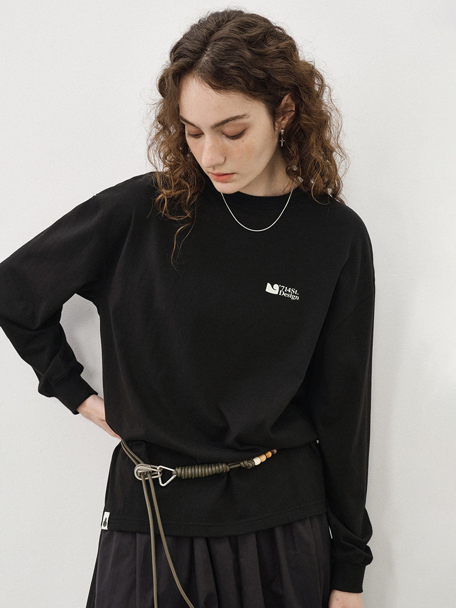 714STREET バックプリント ロングTシャツ MB4898