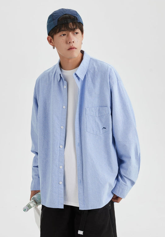 NANDCHN ワンポイント刺繍 シャツ MB3897