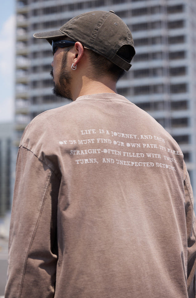 SHOGA ツーポイントロゴ ロングTシャツ MB4875