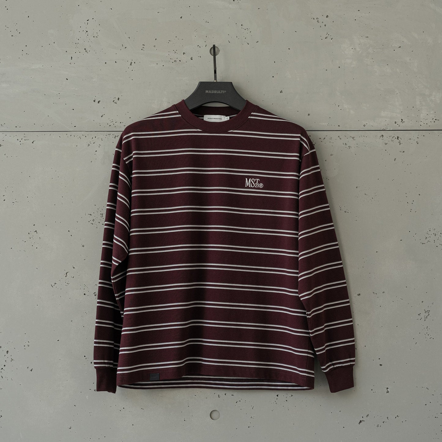 MASSULTI ストライプ ロングTシャツ MB5080