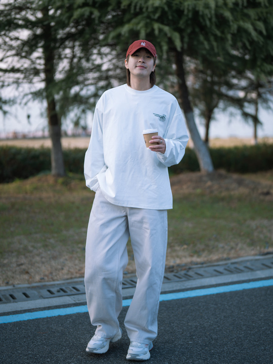 PUZZLECITY 両面プリント ロングTシャツ MB4614