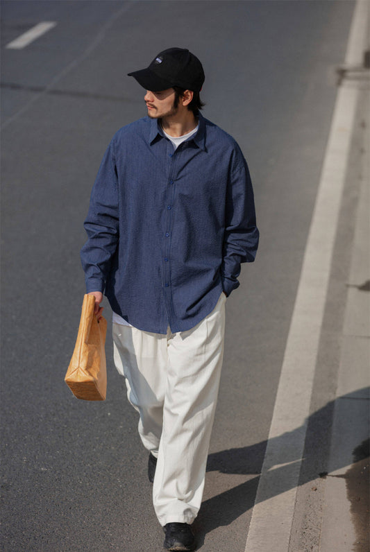 NOEARS ストライプシャツ MB5118