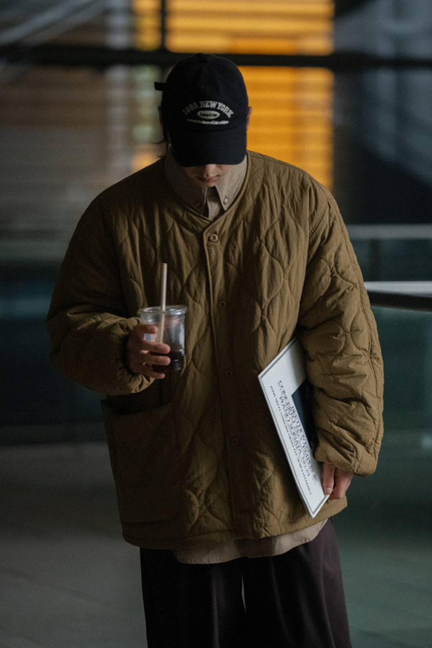 NOEARS ノーカラー キルティングジャケット – MOBU