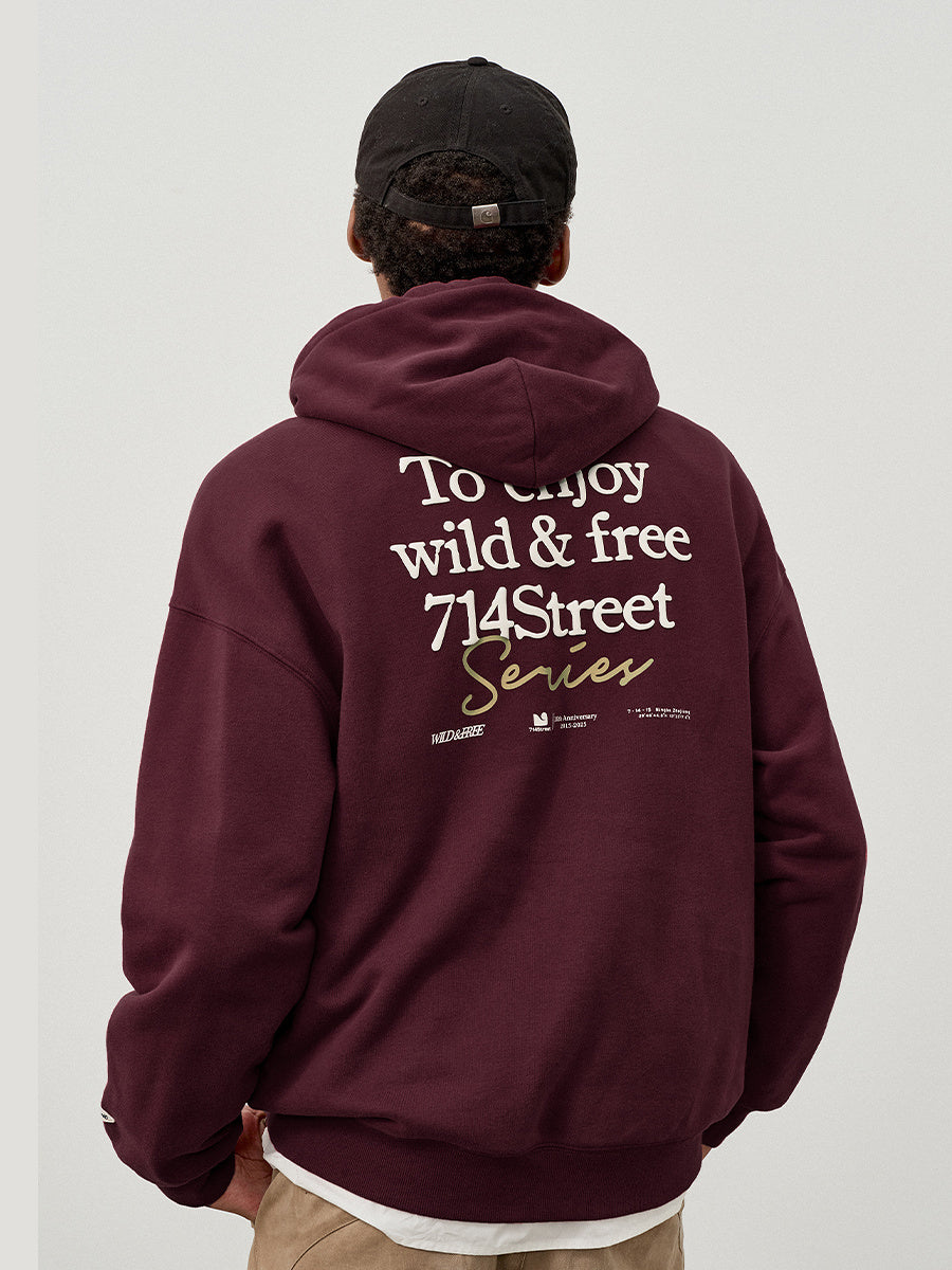 714STREET バックプリント プルオーバーパーカー MB4895