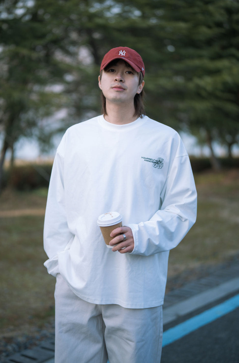 PUZZLECITY 両面プリント ロングTシャツ MB4614