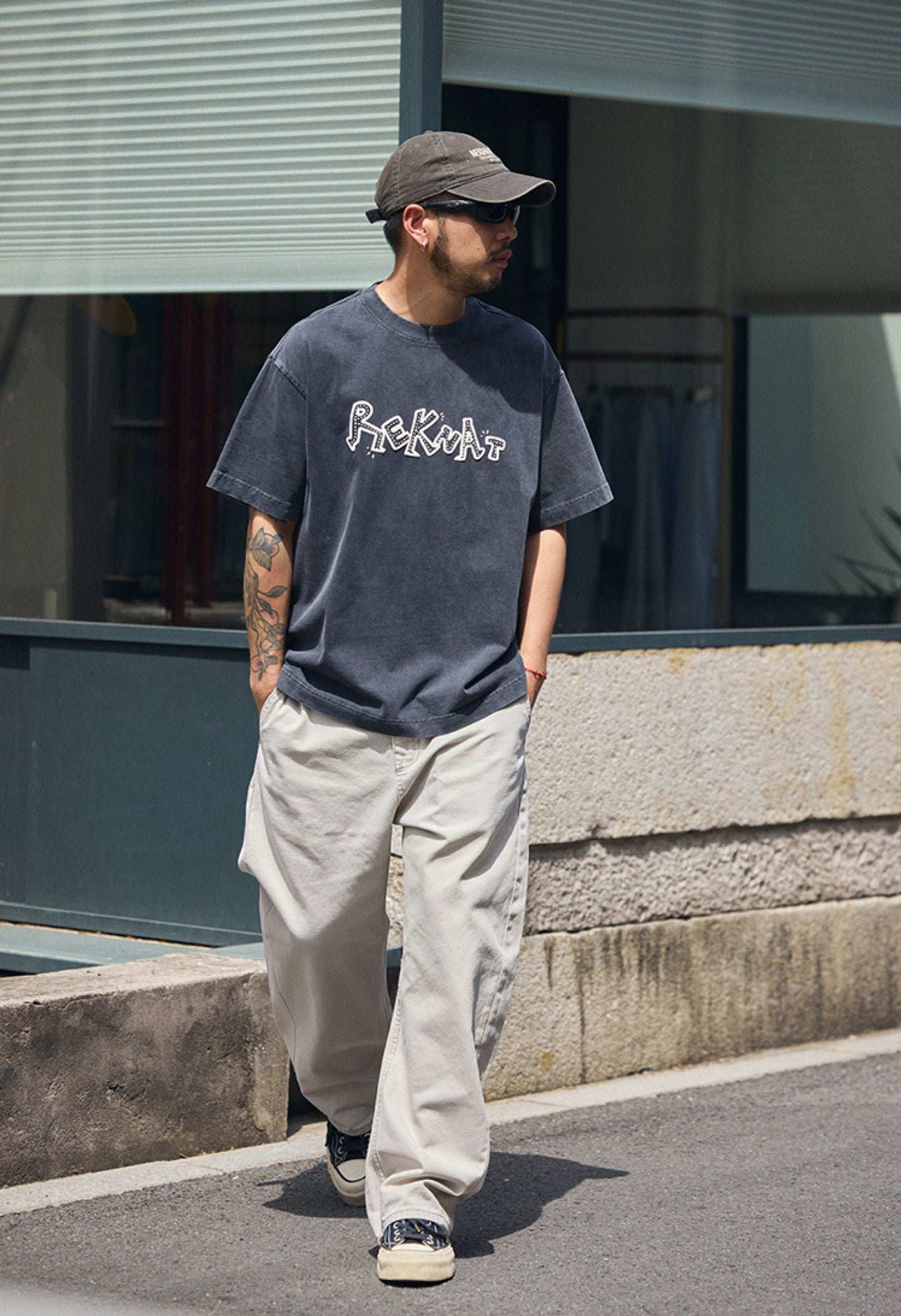 SHOGA ウォッシュ フロントロゴ Tシャツ MB4756