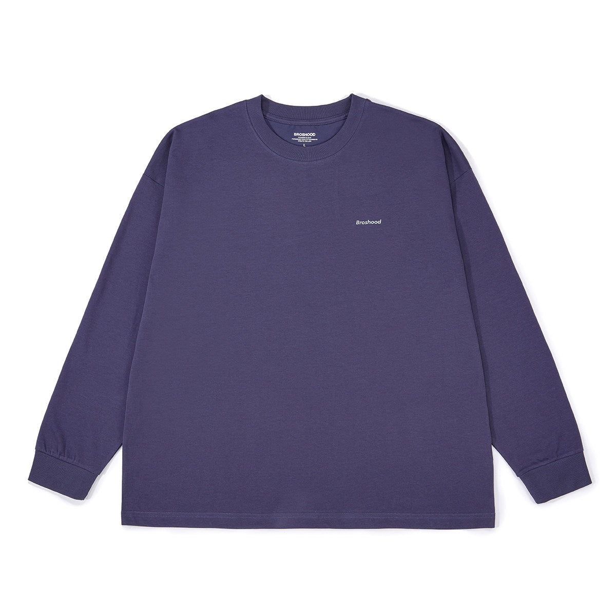 BROSHOOD ワンポイントロゴ ロングTシャツ MB5337