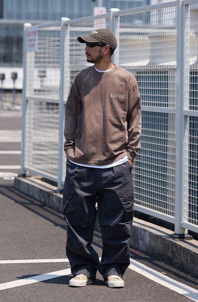 SHOGA ツーポイントロゴ ロングTシャツ MB4875