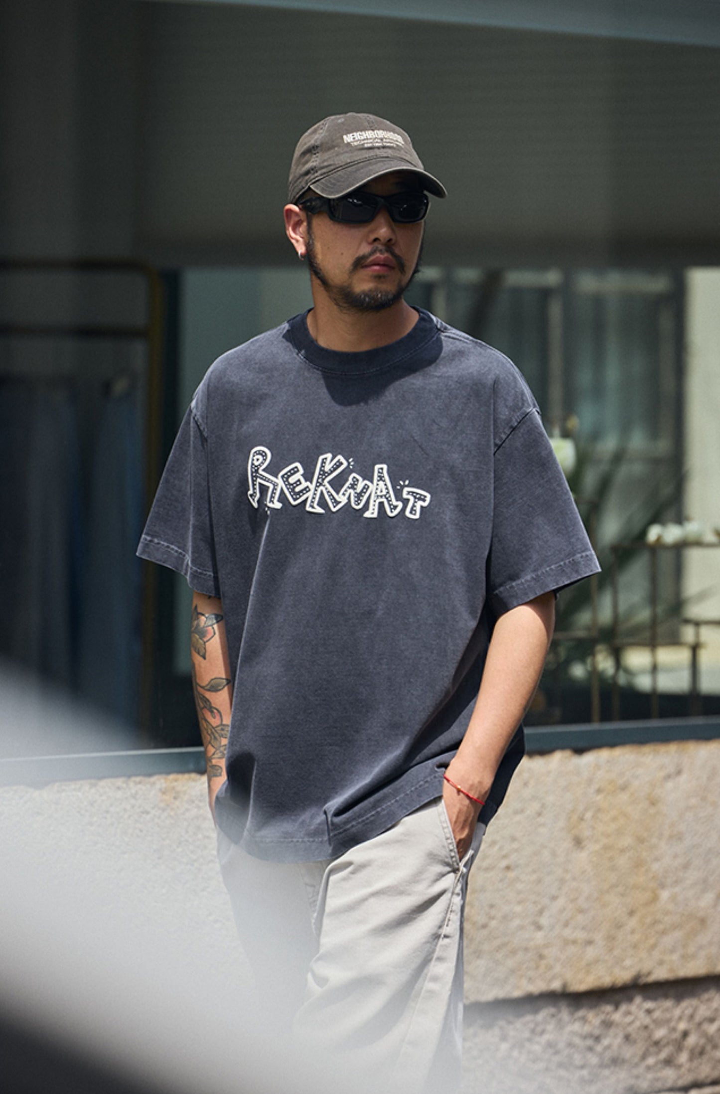 SHOGA ウォッシュ フロントロゴ Tシャツ MB4756