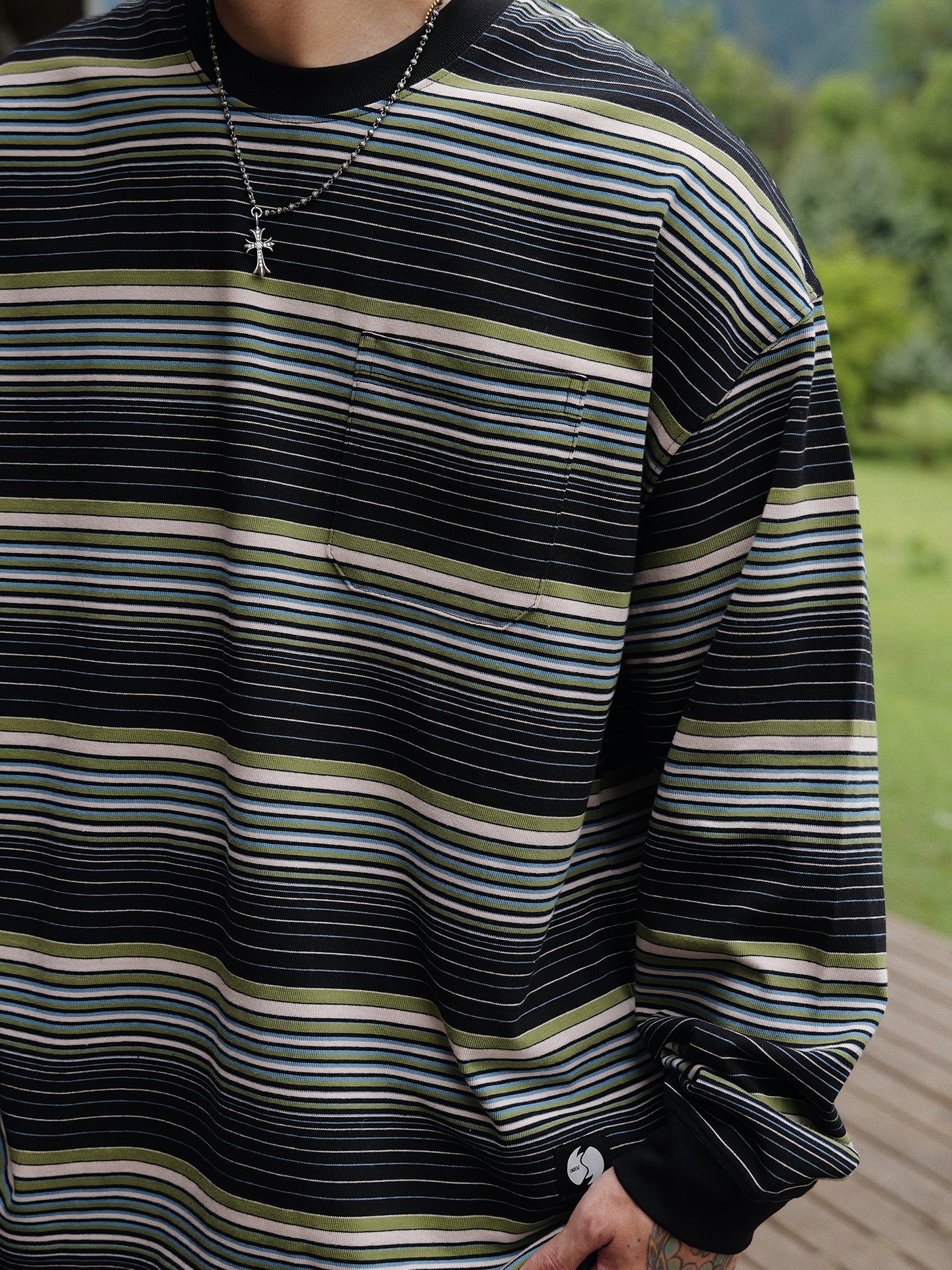 UNBENT ボーダー ロングTシャツ MB4885