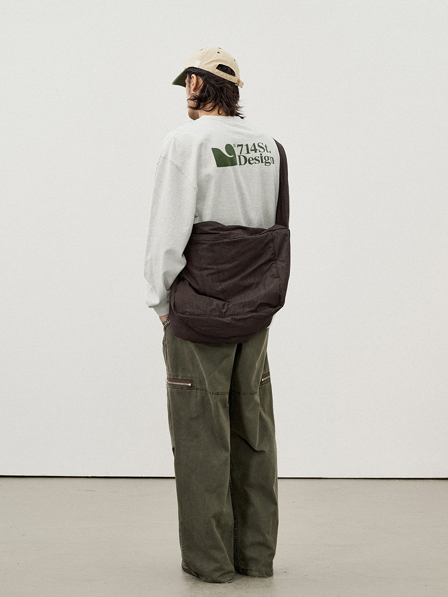 714STREET バックプリント ロングTシャツ MB4898