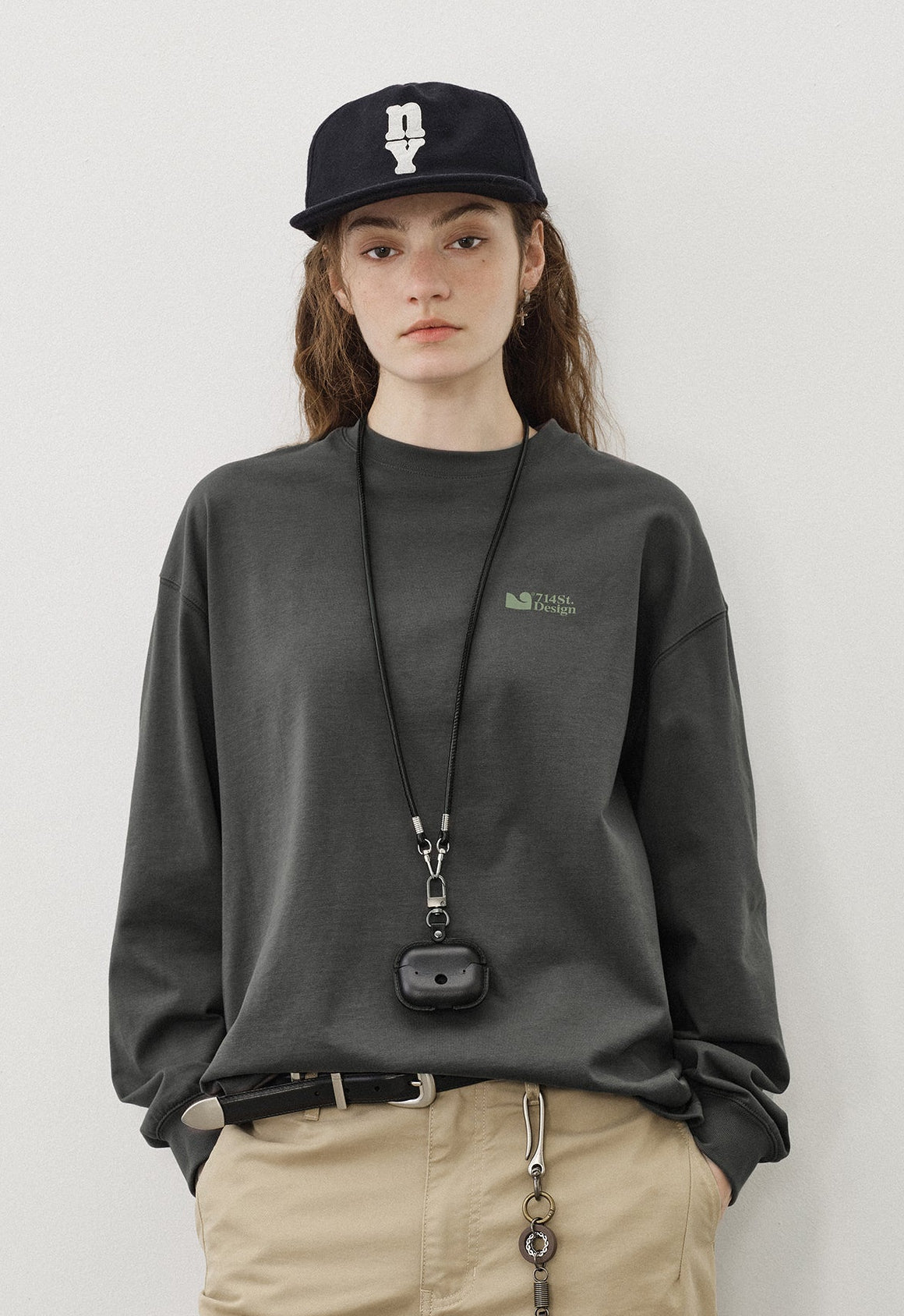 714STREET バックプリント ロングTシャツ MB4898
