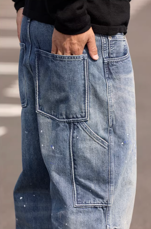 SHOGA ウォッシュ ペイントデニム MB4987