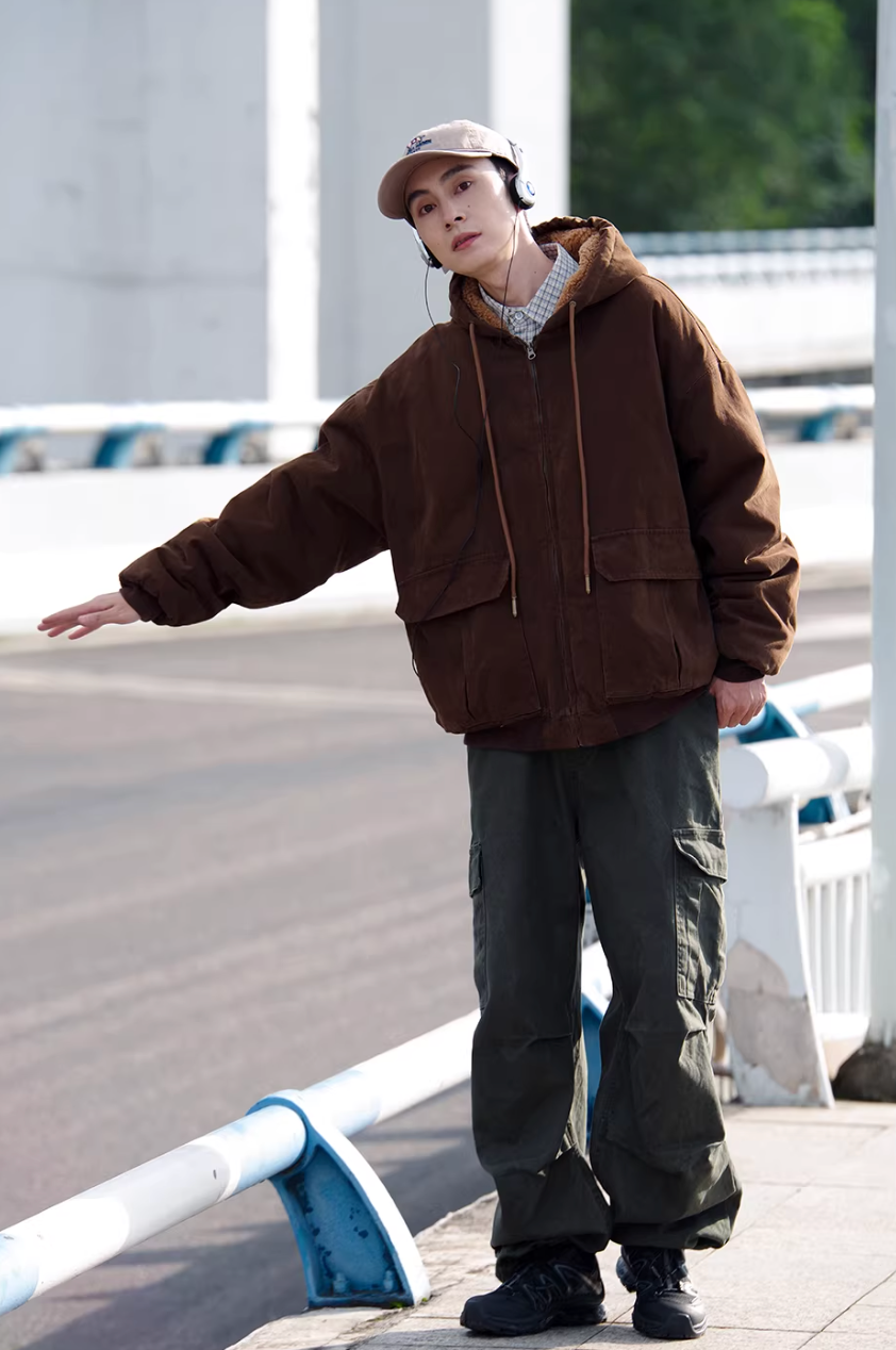 NOCLUE 裏ボア ダックパーカー MB5003