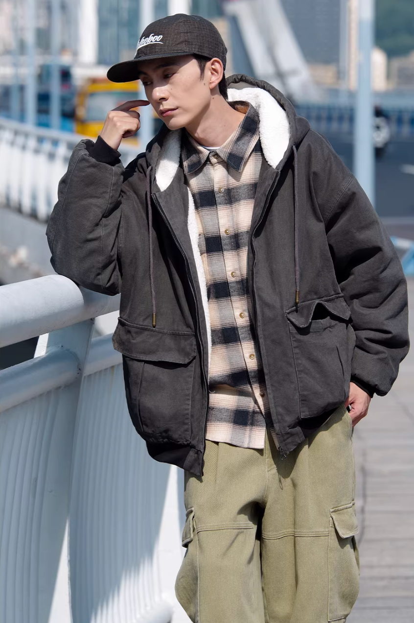 NOCLUE 裏ボア ダックパーカー MB5003