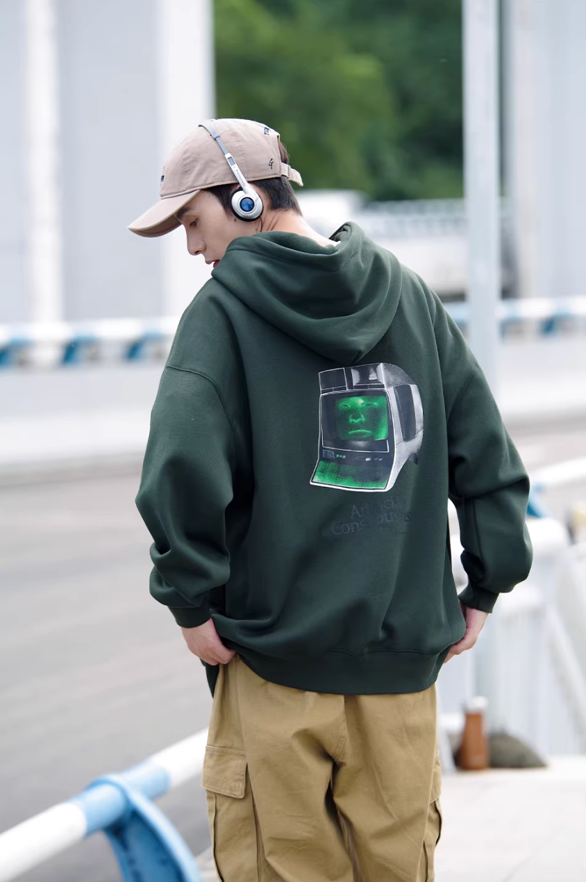 NOCLUE 両面プリント プルオーバーパーカー MB5009