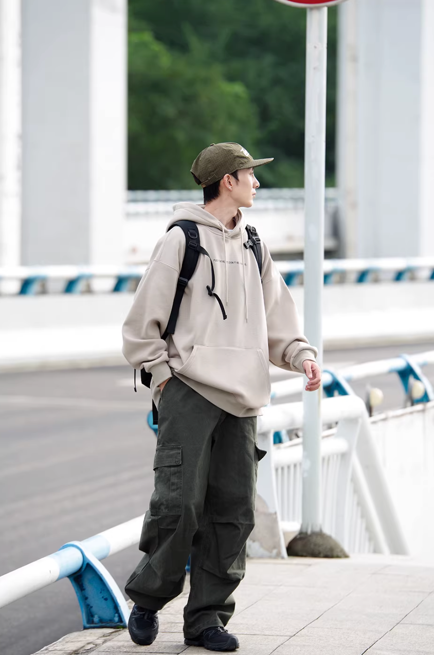 NOCLUE 両面プリント プルオーバーパーカー MB5010