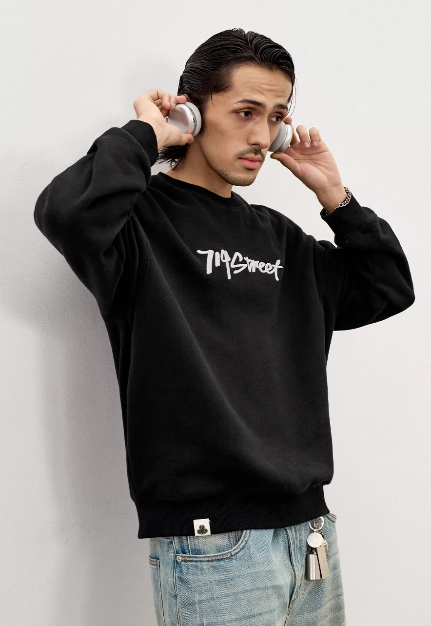 714STREET 裏起毛 フロントロゴ スウェット MB5033