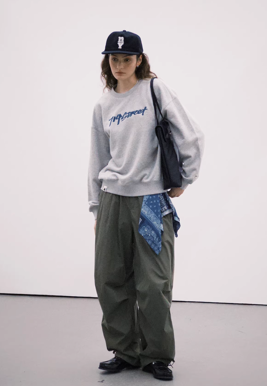 714STREET 裏起毛 フロントロゴ スウェット MB5033