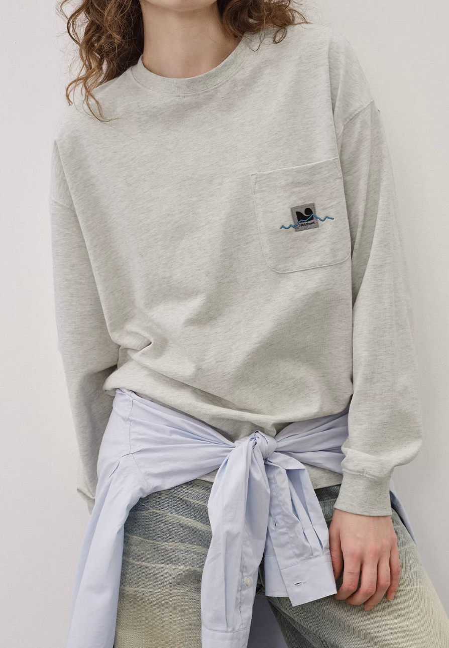 714STREET 両面プリント ロングTシャツ MB5035