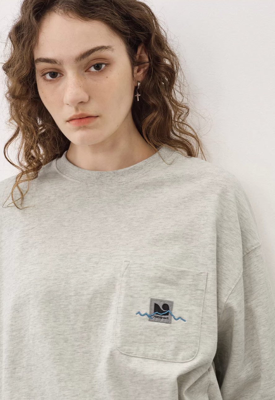 714STREET 両面プリント ロングTシャツ MB5035