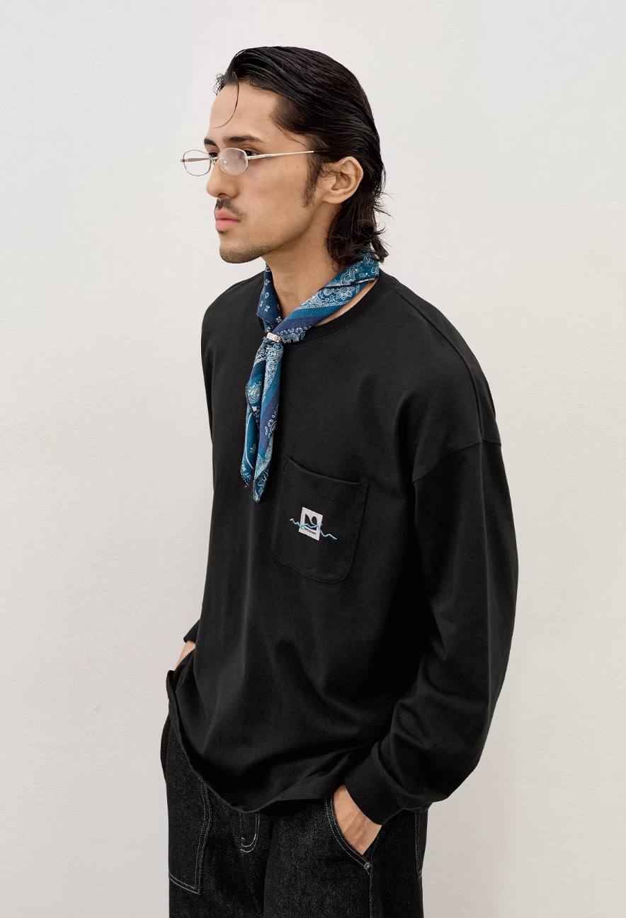 714STREET 両面プリント ロングTシャツ MB5035