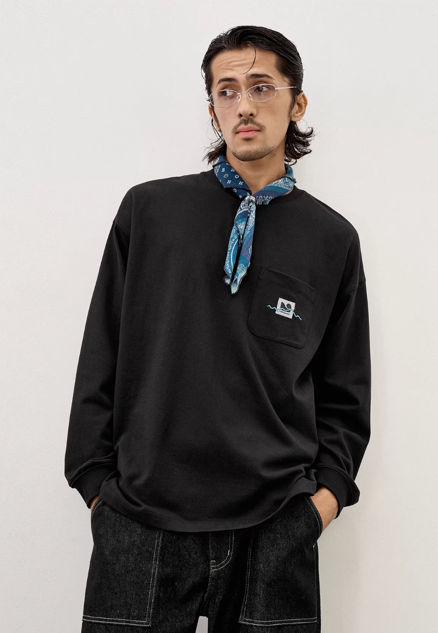 714STREET 両面プリント ロングTシャツ MB5035