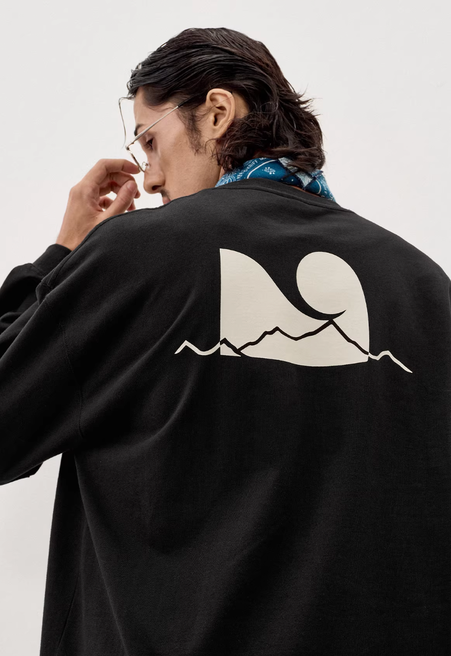 714STREET 両面プリント ロングTシャツ MB5035