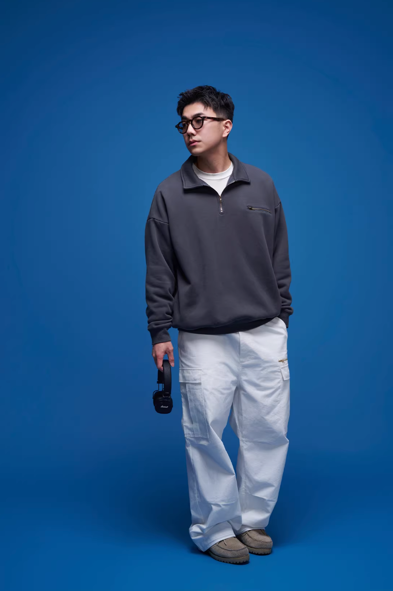 BANANACLUB ウォッシュ ハーフジップ スウェット MB5040