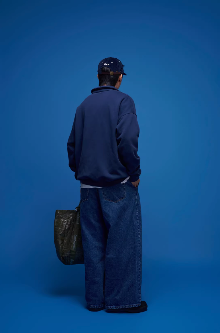 BANANACLUB ウォッシュ ハーフジップ スウェット MB5040