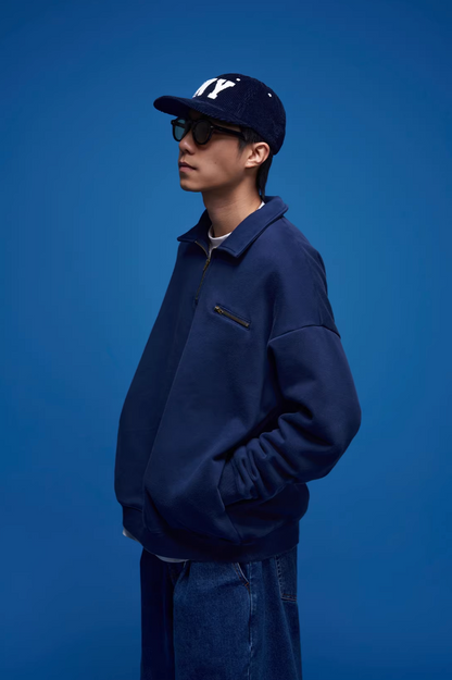 BANANACLUB ウォッシュ ハーフジップ スウェット MB5040